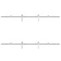 Kit de herrajes para puerta corredera 183 cm acero plateado von , Türartikel - Ref: Foro24-3295765, Preis: 209,21 €, Rabatt: %