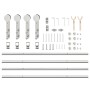 Kit de herrajes para puerta corredera 183 cm acero plateado von , Türartikel - Ref: Foro24-3295765, Preis: 209,21 €, Rabatt: %