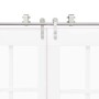 Kit de herrajes para puerta corredera 183 cm acero plateado von , Türartikel - Ref: Foro24-3295765, Preis: 209,21 €, Rabatt: %