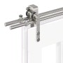Kit de herrajes para puerta corredera 183 cm acero plateado von , Türartikel - Ref: Foro24-3295765, Preis: 209,21 €, Rabatt: %