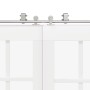 Kit de herrajes para puerta corredera 366 cm acero plateado von , Türartikel - Ref: Foro24-3295767, Preis: 501,97 €, Rabatt: %