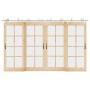 Kit de herrajes para puerta corredera 366 cm acero plateado von , Türartikel - Ref: Foro24-3295773, Preis: 412,09 €, Rabatt: %