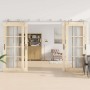 Kit de herrajes para puerta corredera 366 cm acero plateado von , Türartikel - Ref: Foro24-3295773, Preis: 412,09 €, Rabatt: %