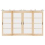 Kit de herrajes para puerta corredera 366 cm acero plateado by , Door items - Ref: Foro24-3295771, Price: 394,90 €, Discount: %