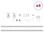 Kit de herrajes para puerta corredera 366 cm acero plateado by , Door items - Ref: Foro24-3295771, Price: 394,90 €, Discount: %