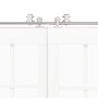 Kit de herrajes para puerta corredera 366 cm acero plateado by , Door items - Ref: Foro24-3295771, Price: 394,90 €, Discount: %