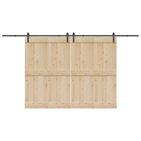 Kit de herrajes para puertas correderas acero negro 400 cm von , Türartikel - Ref: Foro24-3295778, Preis: 119,46 €, Rabatt: %