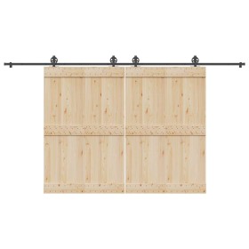 Kit de herrajes para puertas correderas acero negro 400 cm von , Türartikel - Ref: Foro24-3295800, Preis: 126,41 €, Rabatt: %