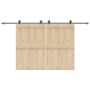 Kit de herrajes para puertas correderas acero negro 400 cm von , Türartikel - Ref: Foro24-3295800, Preis: 126,41 €, Rabatt: %