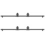 Kit de herrajes para puertas correderas acero negro 400 cm von , Türartikel - Ref: Foro24-3295800, Preis: 126,41 €, Rabatt: %