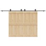 Kit de herrajes para puertas correderas acero negro 366 cm von , Türartikel - Ref: Foro24-3295799, Preis: 101,05 €, Rabatt: %