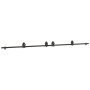 Kit de herrajes para puertas correderas acero negro 366 cm von , Türartikel - Ref: Foro24-3295799, Preis: 101,05 €, Rabatt: %