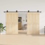 Kit de herrajes para puertas correderas acero negro 366 cm von , Türartikel - Ref: Foro24-3295799, Preis: 101,05 €, Rabatt: %