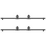 Kit de herrajes para puertas correderas acero negro 366 cm von , Türartikel - Ref: Foro24-3295799, Preis: 101,05 €, Rabatt: %