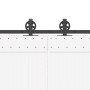 Kit de herrajes para puertas correderas acero negro 366 cm von , Türartikel - Ref: Foro24-3295799, Preis: 101,05 €, Rabatt: %