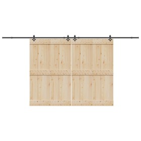 Kit de herrajes para puertas correderas acero negro 427 cm von , Türartikel - Ref: Foro24-3295792, Preis: 148,44 €, Rabatt: %