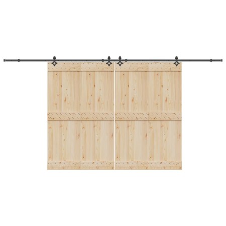 Kit de herrajes para puertas correderas acero negro 427 cm von , Türartikel - Ref: Foro24-3295792, Preis: 148,44 €, Rabatt: %