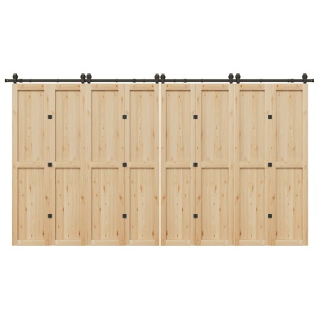 Kit de herrajes para puertas correderas acero negro 400 cm von , Türartikel - Ref: Foro24-3295802, Preis: 168,00 €, Rabatt: %