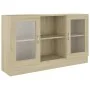 Oak-colored plywood display case 120x30.5x70 cm by vidaXL, Sideboards - Ref: Foro24-802789, Price: 93,30 €, Discount: %