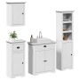Juego de muebles de baño BODO 4 pzas madera maciza pino blanco von , Badezimmermöbel - Ref: Foro24-3307650, Preis: 359,04 €, ...