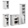 Juego de muebles de baño BODO 4 pzas madera maciza pino blanco von , Badezimmermöbel - Ref: Foro24-3307650, Preis: 359,04 €, ...