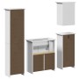 Juego de muebles de baño BODO 4 pzas madera maciza pino blanco von , Badezimmermöbel - Ref: Foro24-3307650, Preis: 359,04 €, ...