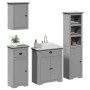 Juego de muebles de baño BODO 4 pzas madera maciza pino gris von , Badezimmermöbel - Ref: Foro24-3307652, Preis: 358,97 €, Ra...
