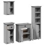 Juego de muebles de baño BODO 4 pzas madera maciza pino gris von , Badezimmermöbel - Ref: Foro24-3307652, Preis: 358,97 €, Ra...