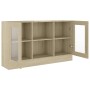 Oak-colored plywood display case 120x30.5x70 cm by vidaXL, Sideboards - Ref: Foro24-802789, Price: 95,63 €, Discount: %