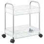 Carro de almacenamiento 2 niveles transparente 37x28x43,5 cm by , Cargo forklifts - Ref: Foro24-4012375, Price: 28,89 €, Disc...