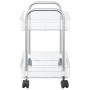 Carro de almacenamiento 2 niveles transparente 37x28x43,5 cm by , Cargo forklifts - Ref: Foro24-4012375, Price: 28,89 €, Disc...