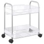 Carro de almacenamiento 2 niveles transparente 37x28x43,5 cm by , Cargo forklifts - Ref: Foro24-4012375, Price: 28,89 €, Disc...