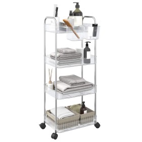 Carro de almacenamiento 4 niveles transparente 37x28x95 cm de , Carretillas de carga - Ref: Foro24-4012380, Precio: 37,11 €, ...