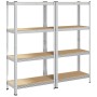 Estantes de almacenamiento de 4 capas 2 uds by , Industrial shelving - Ref: Foro24-4016933, Price: 62,97 €, Discount: %