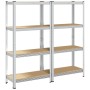 Estantes de almacenamiento de 4 capas 2 uds by , Industrial shelving - Ref: Foro24-4016933, Price: 62,97 €, Discount: %