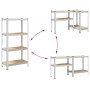 Estantes de almacenamiento de 4 capas 2 uds by , Industrial shelving - Ref: Foro24-4016933, Price: 62,97 €, Discount: %