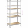 Estantes de almacenamiento de 4 capas 2 uds by , Industrial shelving - Ref: Foro24-4016933, Price: 62,97 €, Discount: %