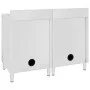 Fregadero de cocina comercial 2 piezas de acero inoxidable by vidaXL, Restoration - Ref: Foro24-3058273, Price: 643,20 €, Dis...