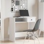 Escritorio de madera contrachapada blanco 80x40x75 cm de , Escritorios - Ref: Foro24-860472, Precio: 79,58 €, Descuento: %