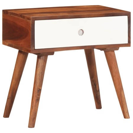 Mesa auxiliar madera maciza acacia 45x30x45 cm de , Mesas auxiliares - Ref: Foro24-4102371, Precio: 80,03 €, Descuento: %