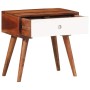 Mesa auxiliar madera maciza acacia 45x30x45 cm de , Mesas auxiliares - Ref: Foro24-4102371, Precio: 80,03 €, Descuento: %