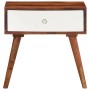 Mesa auxiliar madera maciza acacia 45x30x45 cm de , Mesas auxiliares - Ref: Foro24-4102371, Precio: 80,03 €, Descuento: %