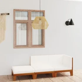 Garden furniture and cushions set 3 pieces solid acacia wood by vidaXL, Garden sets - Ref: Foro24-3058148, Price: 337,17 €, D...
