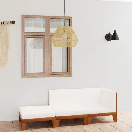 Garden furniture and cushions set 3 pieces solid acacia wood by vidaXL, Garden sets - Ref: Foro24-3058148, Price: 337,81 €, D...