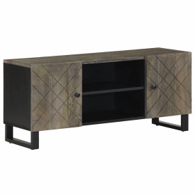 Mueble de TV madera maciza de mango negro 105x33x46 cm von , CD- und DVD-Speicher - Ref: Foro24-4017684, Preis: 103,00 €, Rab...