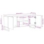Mueble de TV madera maciza de mango negro 105x33x46 cm by , CD and DVD storage - Ref: Foro24-4017684, Price: 103,00 €, Discou...