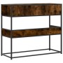 Mesa consola de madera de ingeniería roble ahumado 90x35x80 cm de , Mesas auxiliares - Ref: Foro24-849176, Precio: 72,22 €