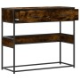 Mesa consola de madera de ingeniería roble ahumado 90x35x80 cm by , Side tables - Ref: Foro24-849176, Price: 72,29 €, Discoun...