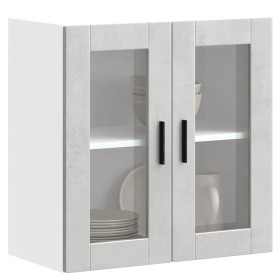 Armario de pared para cocina puerta cristal Porto gris hormigón von , Küchenschränke - Ref: Foro24-854151, Preis: 73,82 €, Ra...