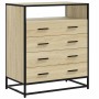 Cajonera de madera contrachapada roble sonoma 70x41x83,5 cm | Foro24.es | Tu tienda online para hogar, jardín y más Foro24.es